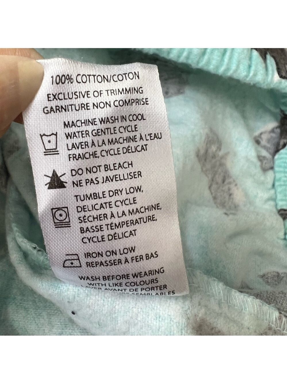 Aqua blue cotton flannel Scottie dog lounge pants pyjama pants XXL / 20 - Picture 14 of 14